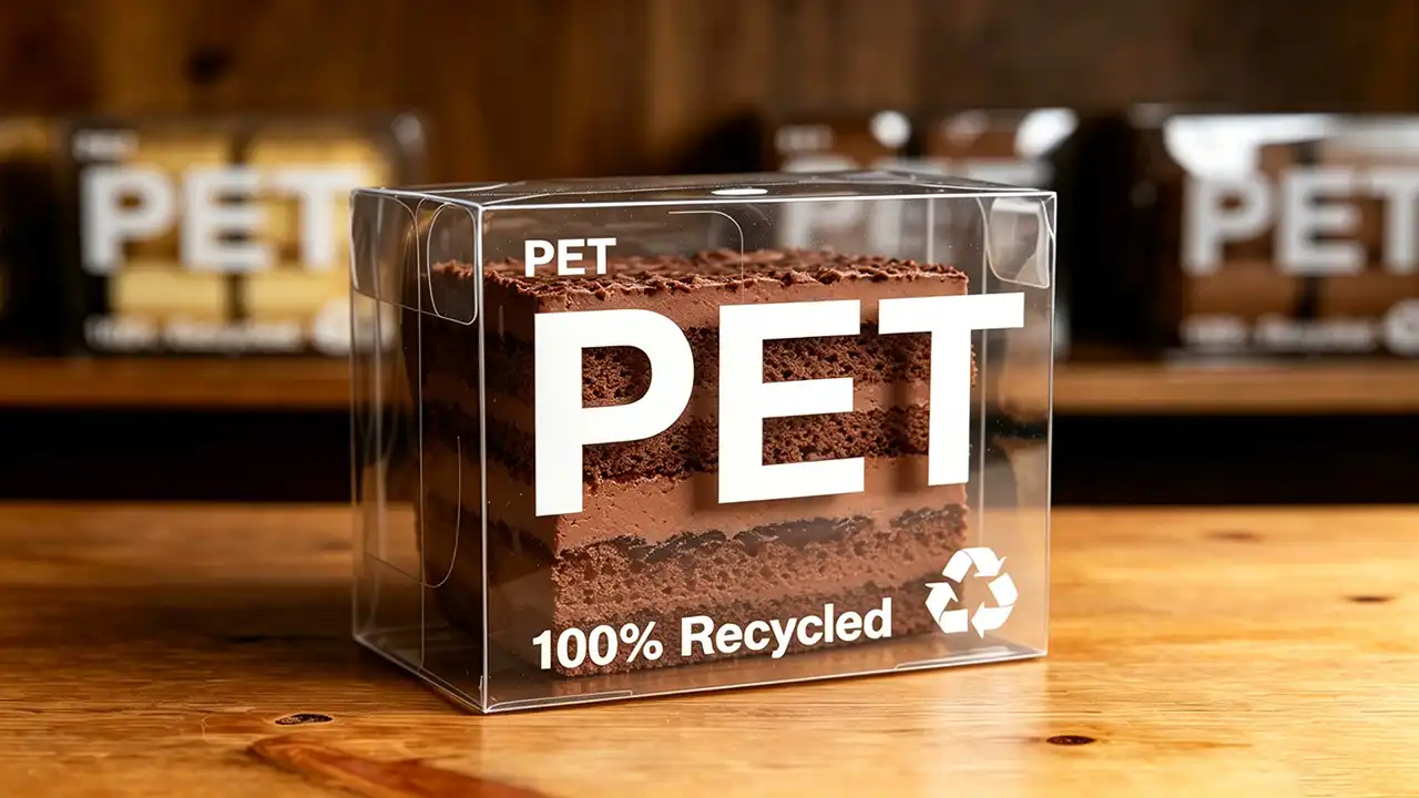 APET printing sheet for food packaging box - 100% recycled clear PET container