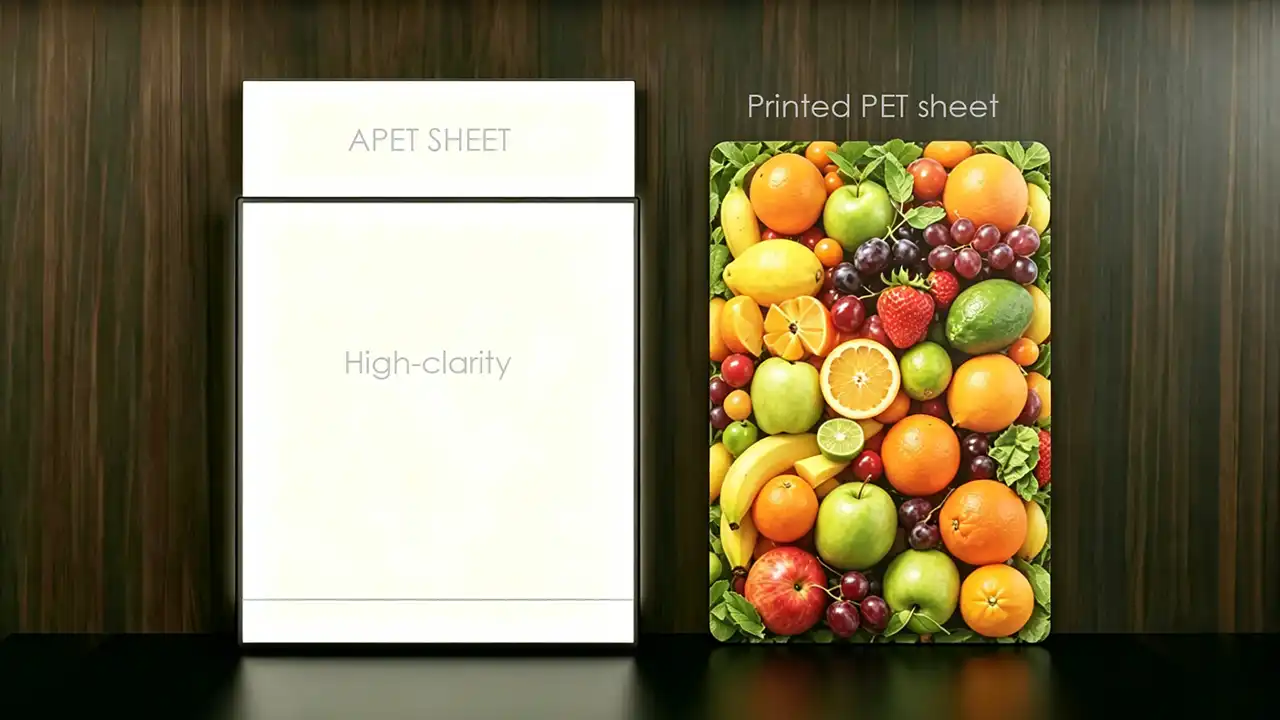 High-clarity APET sheet for SEG lightbox advertising graphic printing